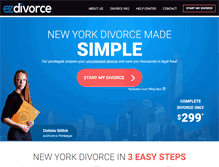 Tablet Screenshot of ezdivorce.com