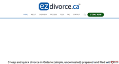 Desktop Screenshot of ezdivorce.ca