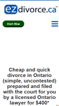 Mobile Screenshot of ezdivorce.ca